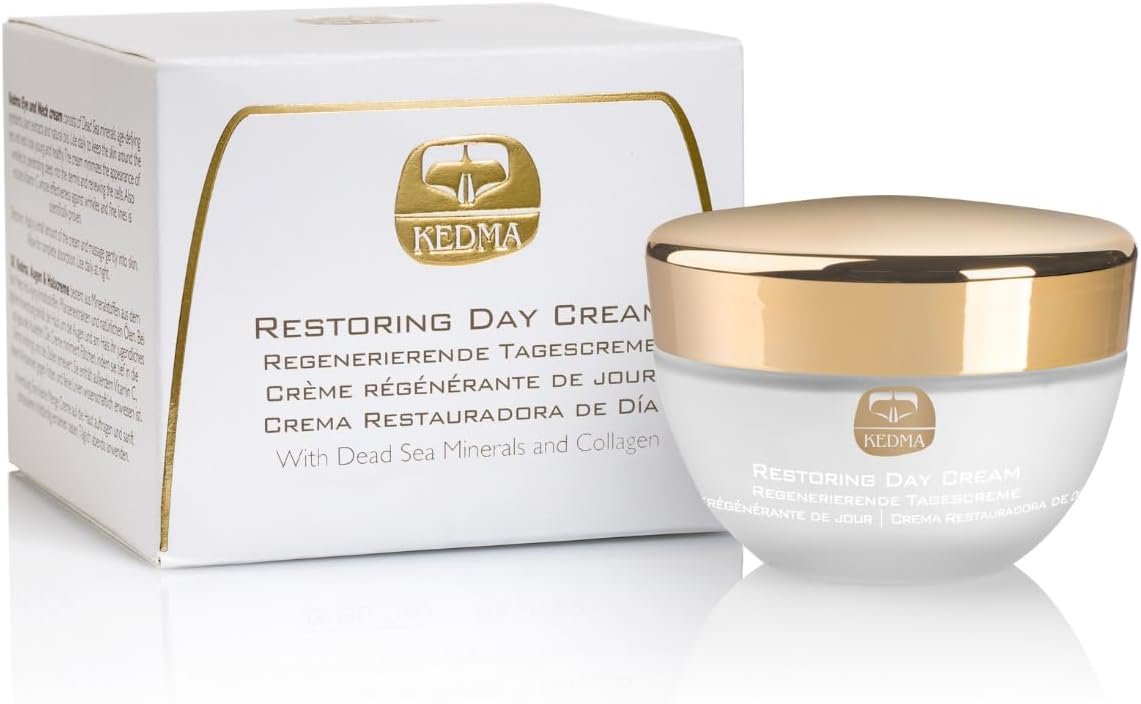 Crème de Jour Régénérante au Collagène et Minéraux de la Mer Morte - Anti-Rides et Raffermissante - Pour Tous Types de Peau - 50g