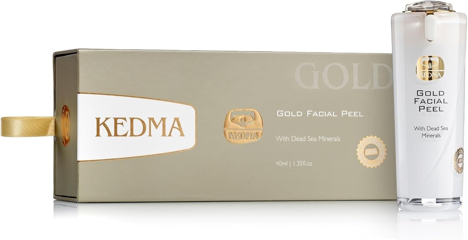 Peeling Visage à l'Or 24K et Minéraux de la Mer Morte - Exfoliant et Éclaircissant - 40ml