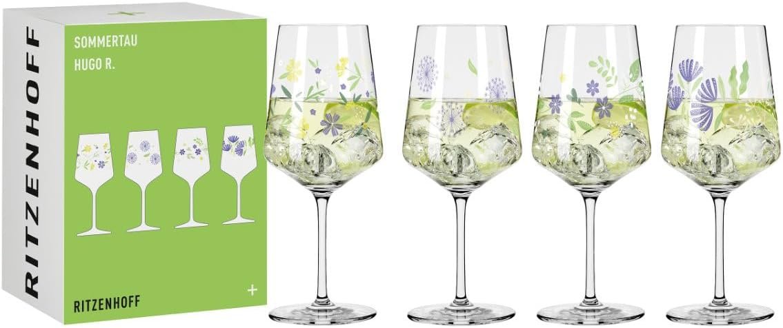Lot de 4 verres à apéritif 500 ml – Série Sommertau – 4 pièces pour Hugo