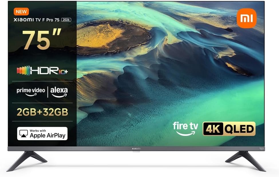 Smart TV, Fire OS8, Contrôle Vocal Alexa, HDR10+, 60Hz avec 120Hz Game Boost Mode, MEMC, 2Go+32Go, Compatible avec Apple AirPlay