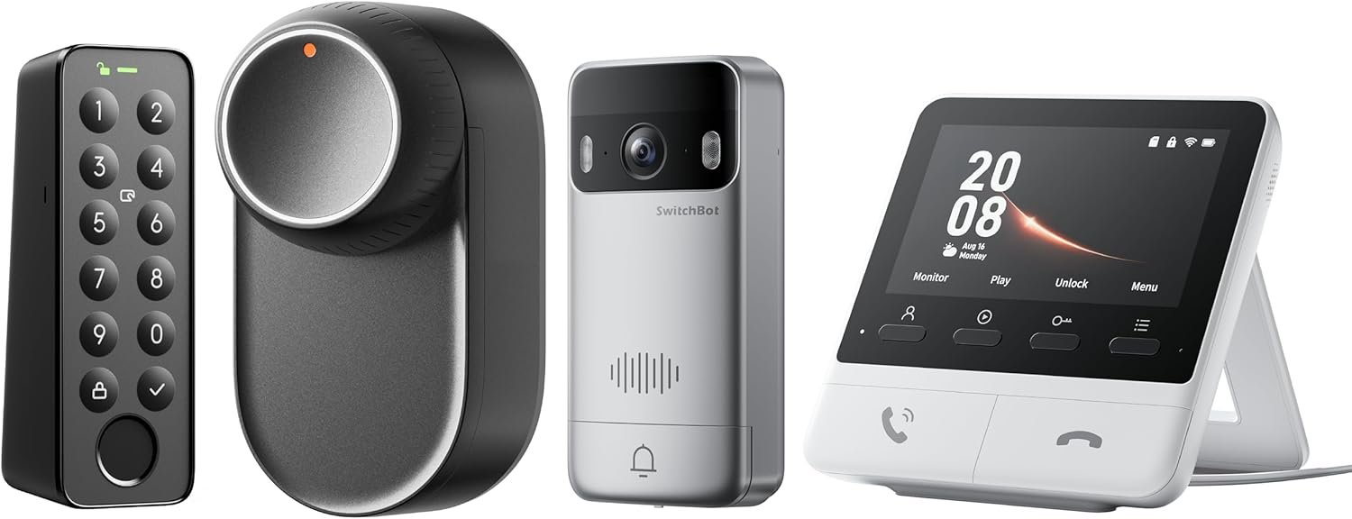Smart Lock Ultra avec sonnette vidéo, avec déverrouillage par empreinte digitale, serrure électronique, ouverture de porte par empreinte digitale