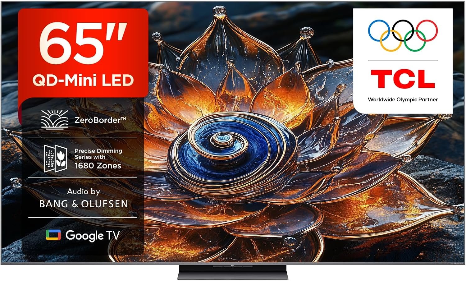 Téléviseur QD‑Mini LED 65”, 4K HDR Premium 4500, ZeroBorder™, Smart TV sous Google TV