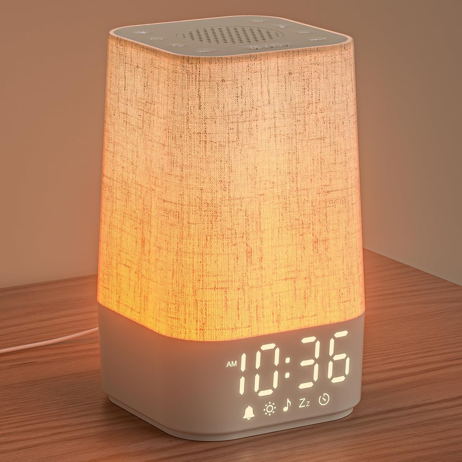 Reveil Simulateur Aube, 30 Sons, 30 Niveaux Volume, Adaptateu