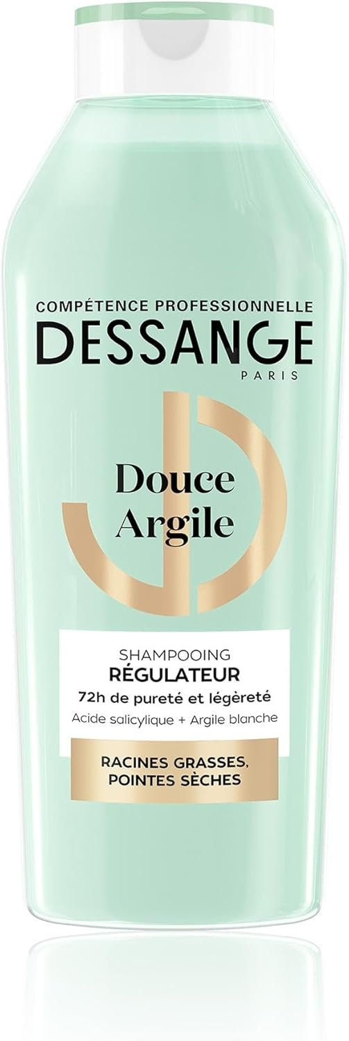 Shampoing Régulateur Douce Argile - Formule Enrichie En Acide Salicylique & Argile Blanche - Purifie Les Racines & Adoucit Les Pointes - Racines Grasses & Pointes Sèches - 280ml