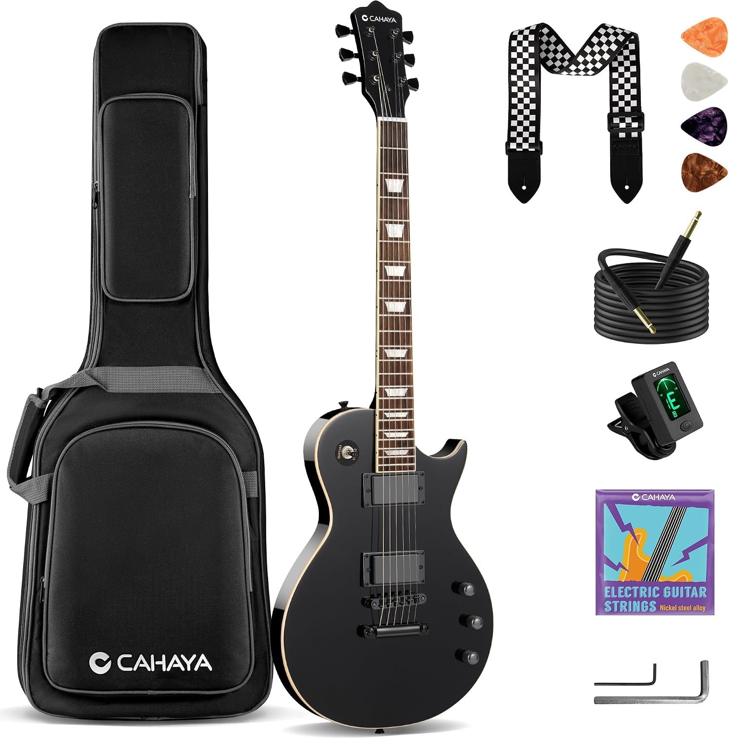 Guitare Électrique Débutant LP Noir