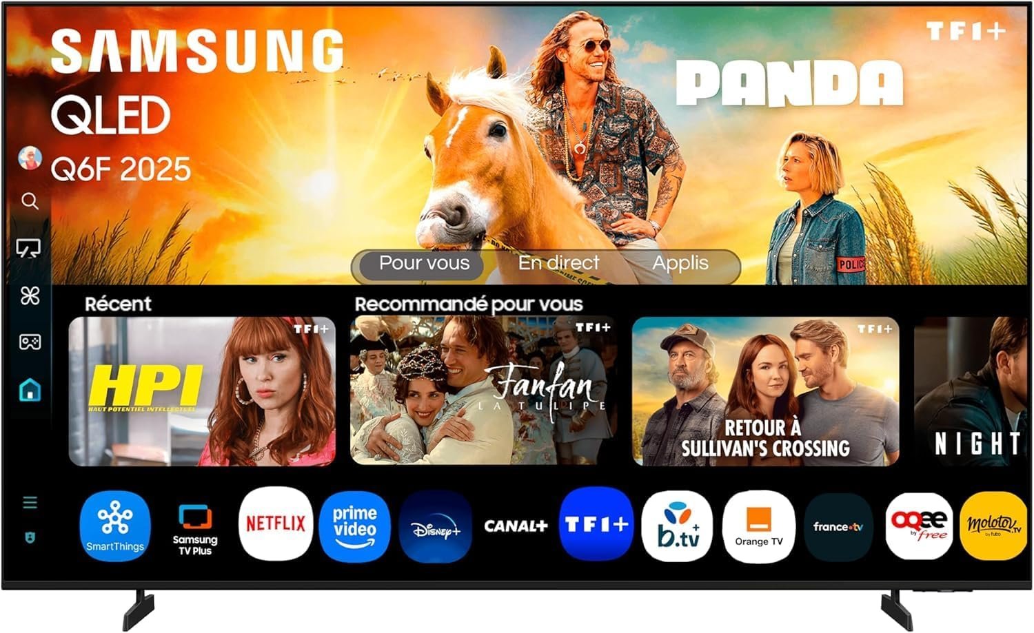 Samsung TV AI 55Q6F QLED 4K 55 pouces (138 cm) Smart TV WiFi 2025