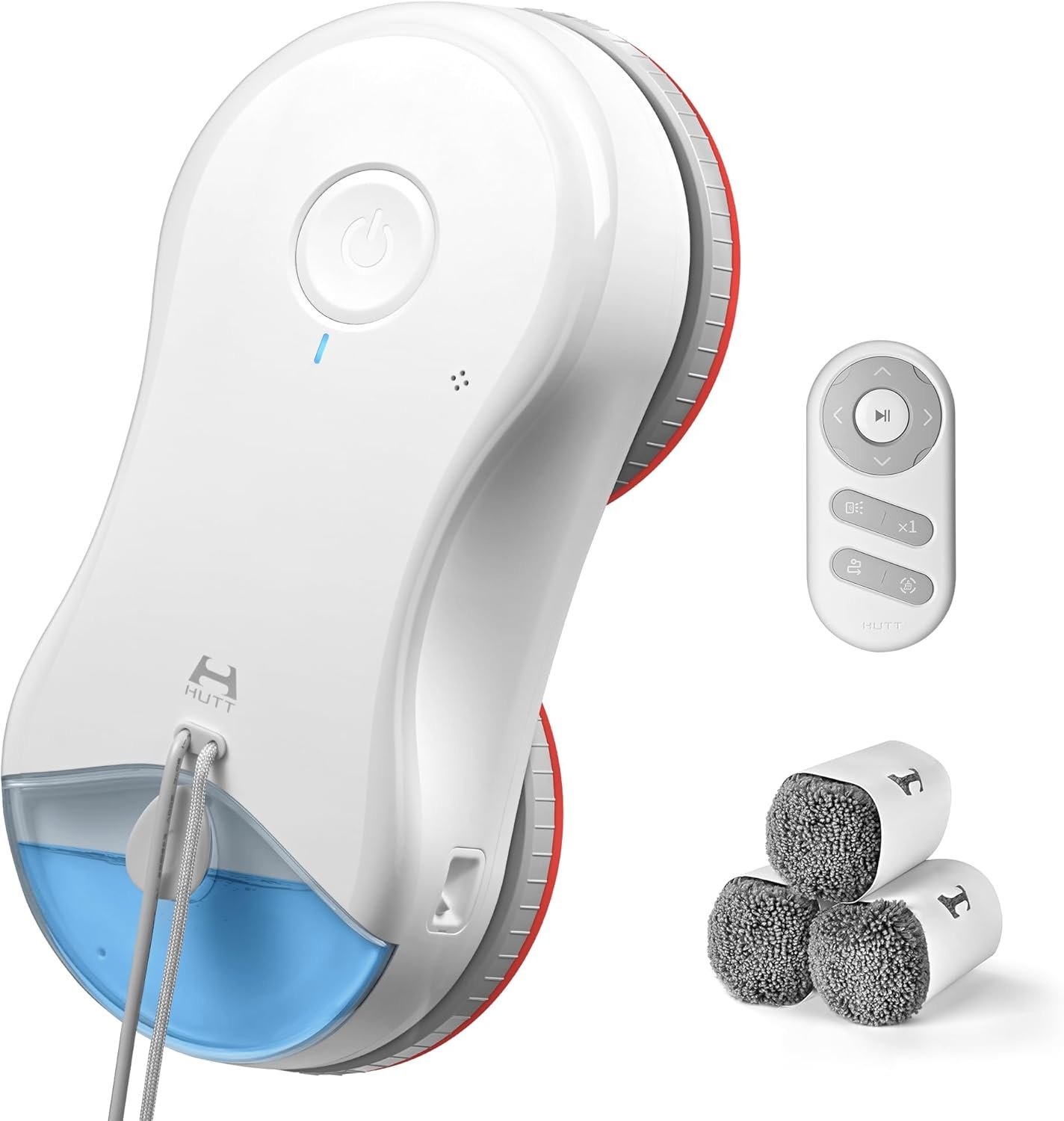 Robot Nettoyeur de Vitres 6500Pa, Robot Laveur Vitre avec Patins 3D Flottants, Pulvérisation HydroJet
