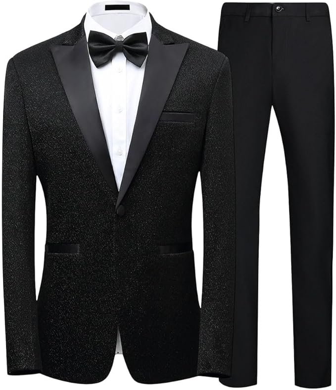 Costume Homme Mariage Blazer Affaire Cérémonie Smokimg Formel Slim fit Veste et Pantalon Deux pièce