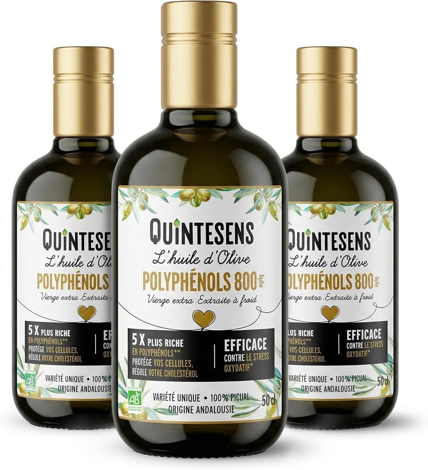 Huiles d'Olive Polyphénols 500 ml