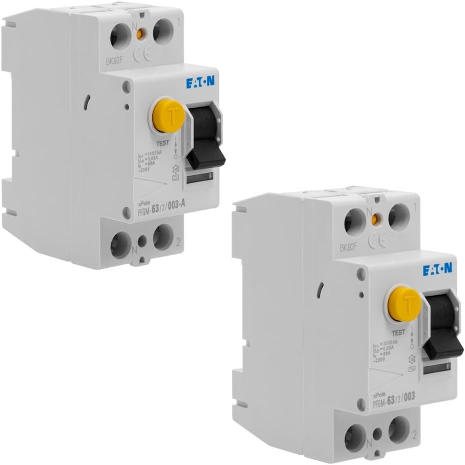 Lot de 4 interrupteurs différentiels 63A – 30 mA – 1 Type A + 3 Type AC