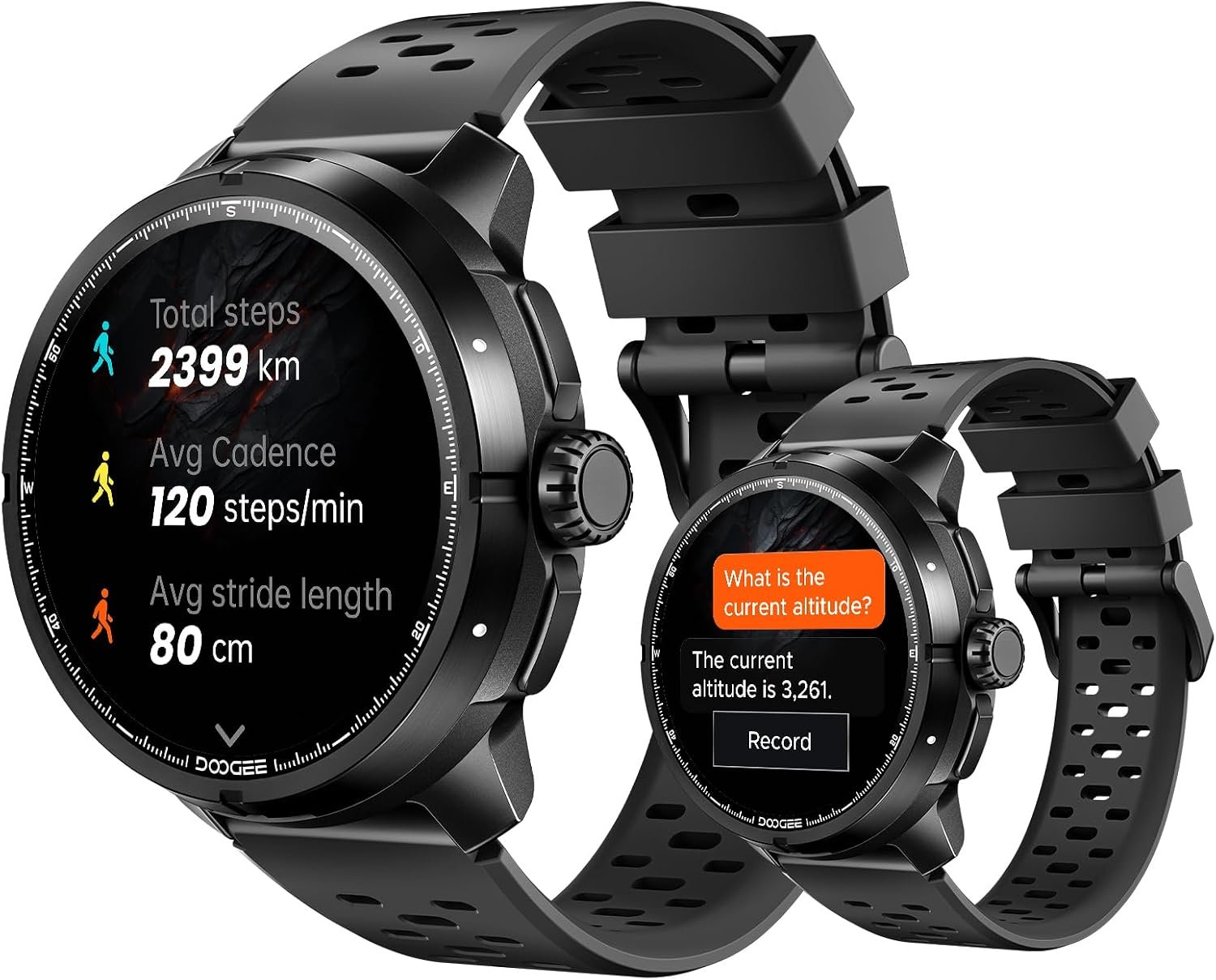 Montre Connectée Homme, Écran AMOLED 1,5"