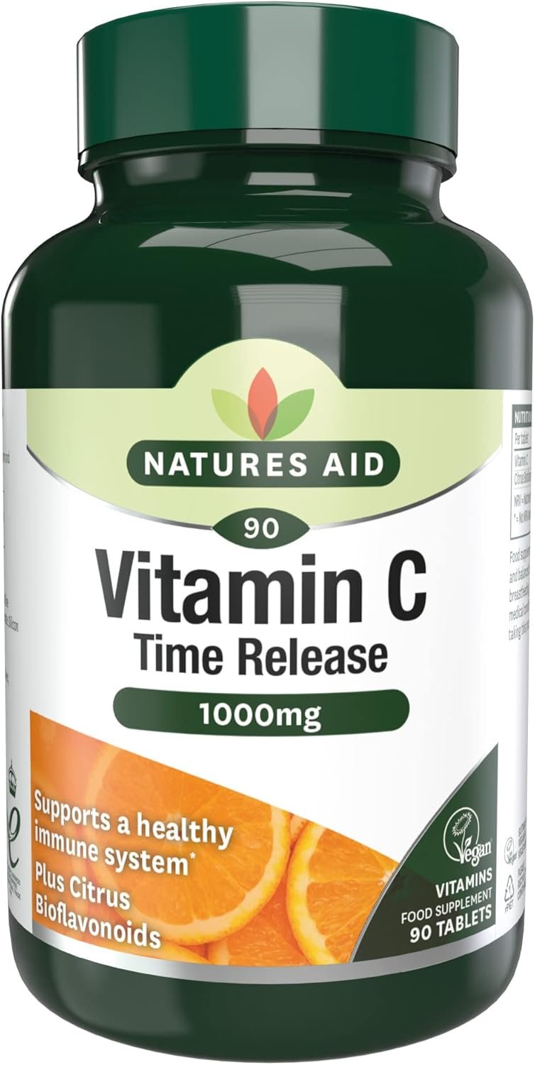 Lot de 90 comprimés d'agrumes à libération prolongée de vitamine C 1000 mg