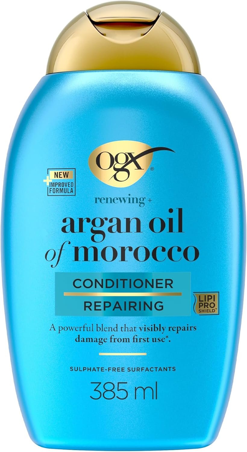 Shampooing Réparateur Huile d'Argan du Maroc (flacon de 385 ml) – Soin capillaire pour cheveux secs et abîmés – Après-shampoing sans sulfate