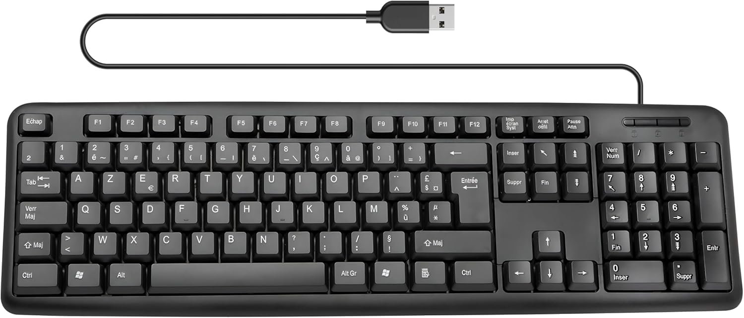 France - 100020 - Clavier filaire - Noir