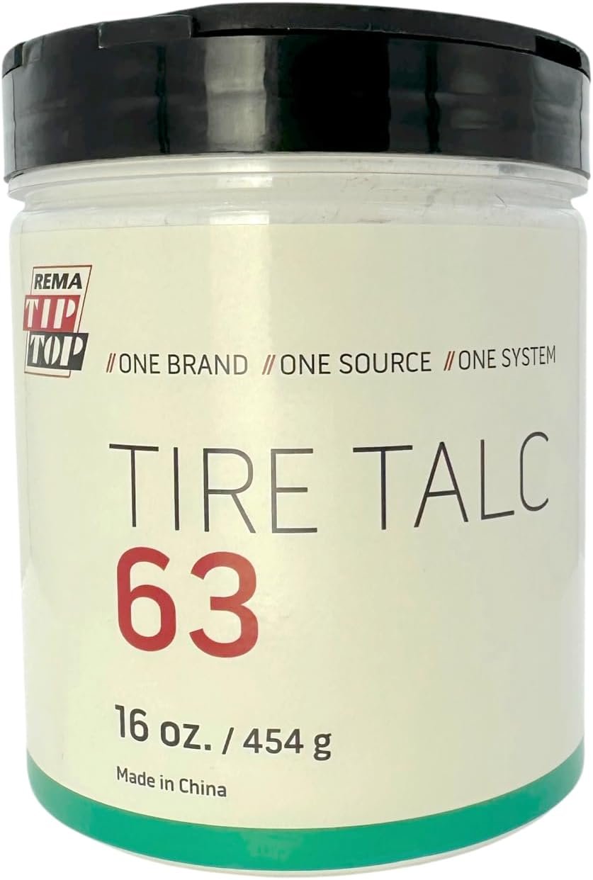 REMA TIP TOP No. 63 Tire Talc 16 oz Shaker Can for Inner Tube Installation