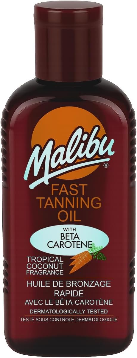 Huile accélérateur de bronzage Naturel avec carotène 200 ml Pour Tous