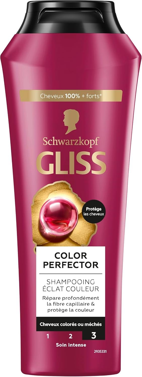 Shampoing Color Perfector - Protège l'Intensité de la Couleur - Cheveux colorés/méchés - 89% d'ingrédients d'origine naturelle - Flacon de 250ml