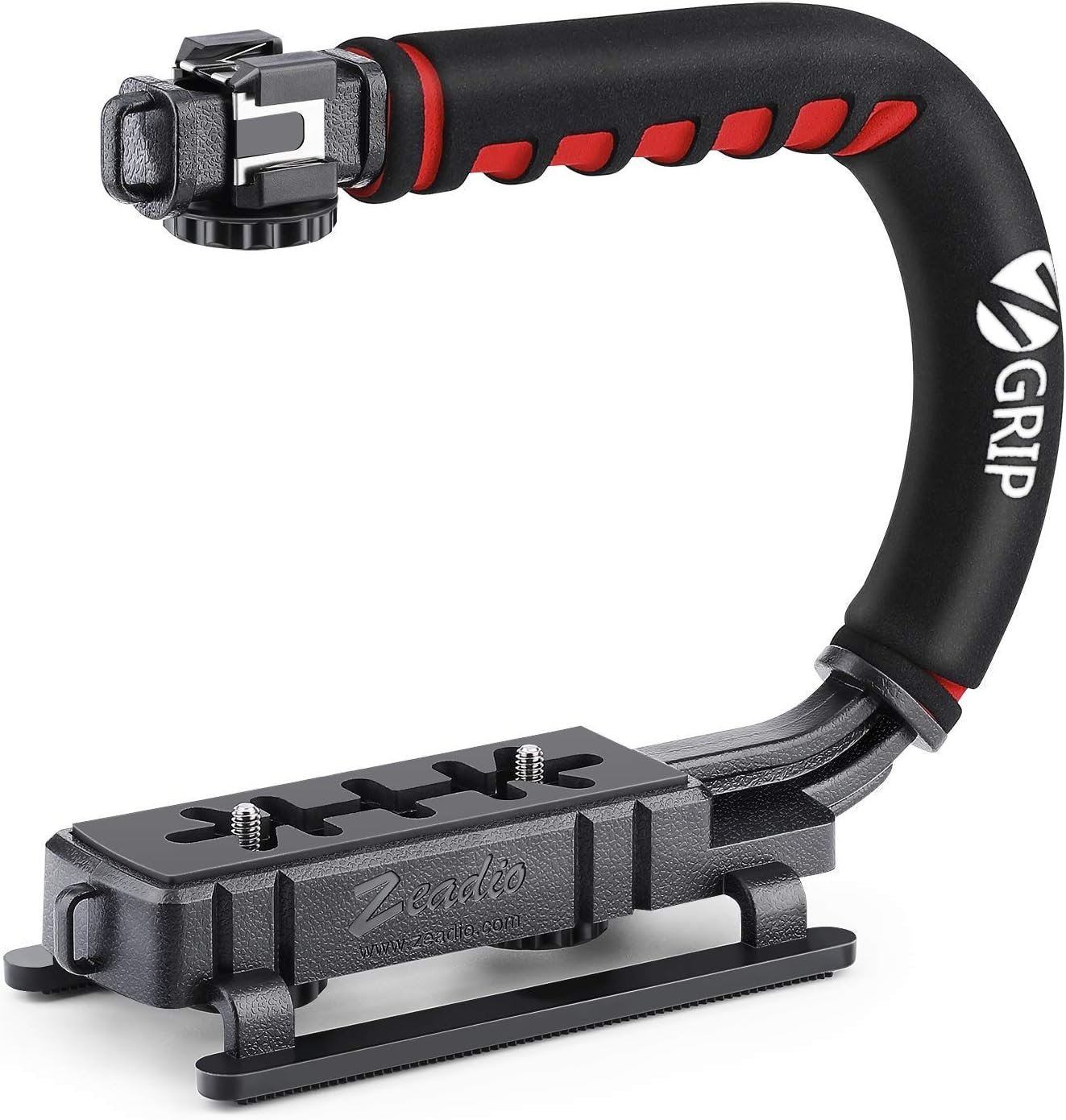 Poignée de stabilisation d’Action vidéo avec Monture Cold Shoe pour ompatibilité avec Toutes Les caméras, caméscopes, caméras d’Action, DSLR