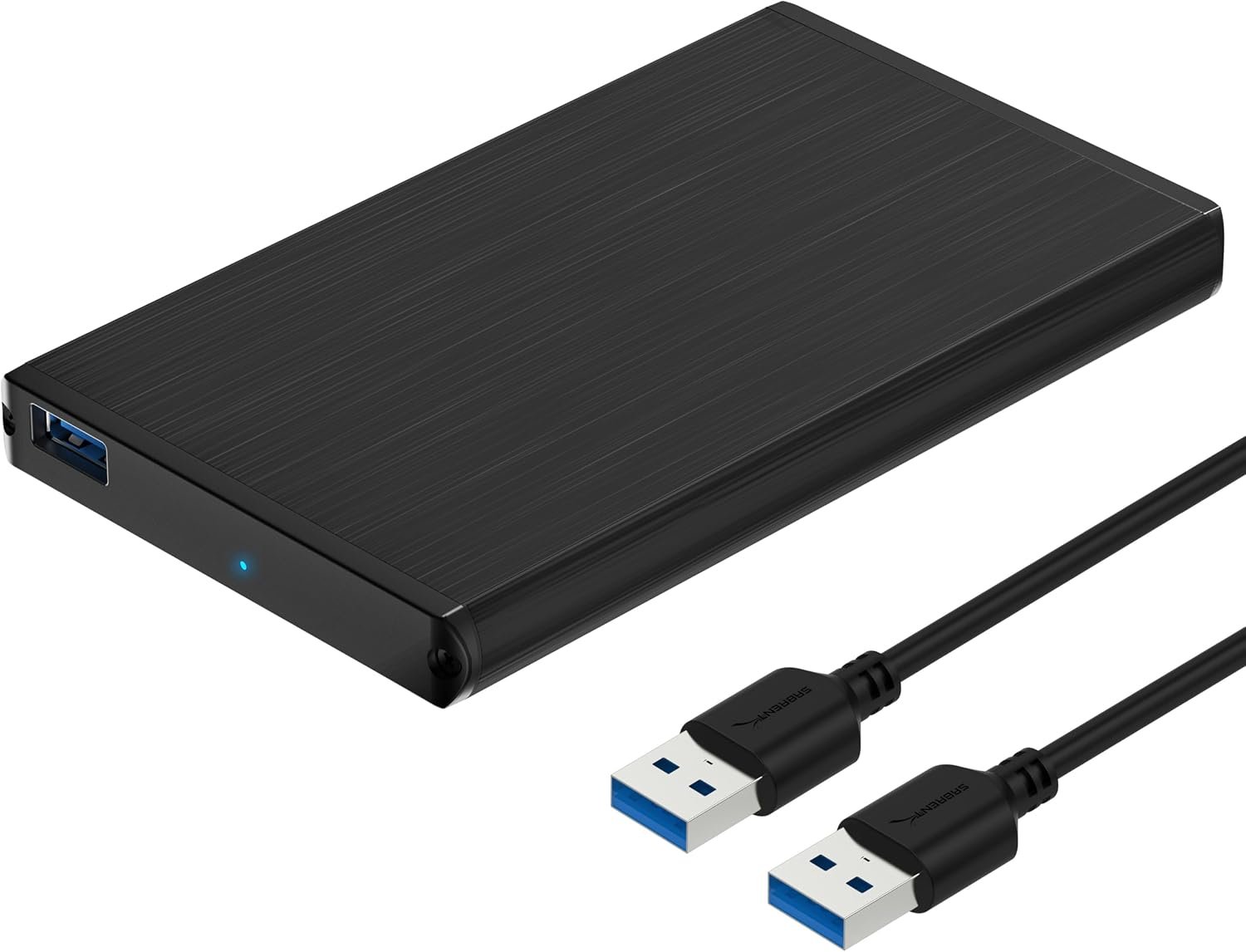 Boitier Externe pour Disque Dur SATA 2,5" Pouces, 9,5 ou 7mm Adaptateur SSD/HDD vers USB 3.2, Aluminium Station d'accueil du Disque Dur, sans Outils, Supporte UASP, câble USB Inclus (EC-UK30)