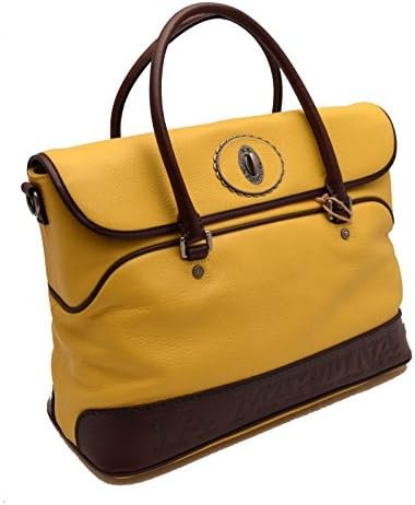 Sac bandoulière La Martina Polo homme femme cuir cartable jaune