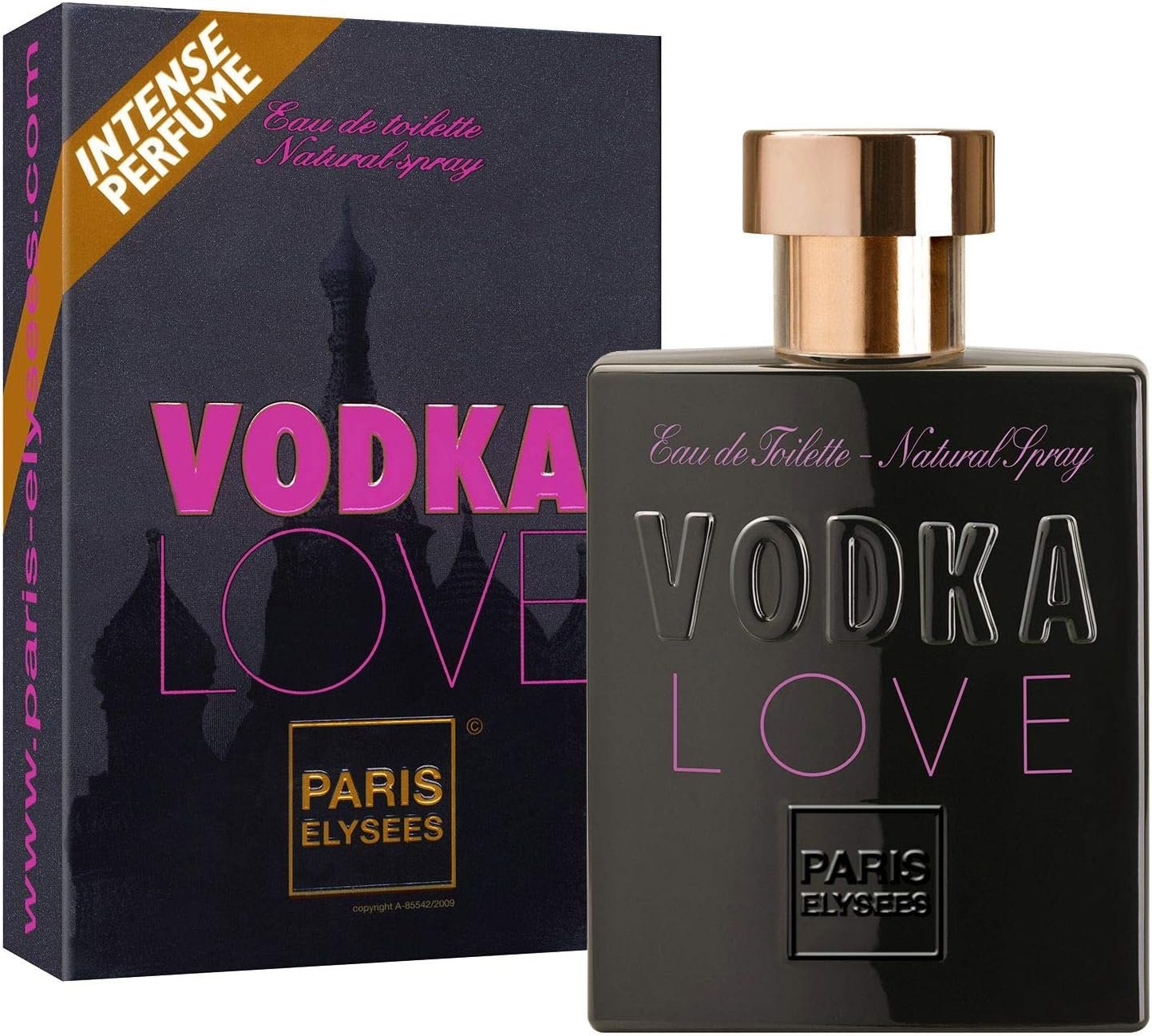 Vodka Love - Eau de toilette femme - Fruitée - Cerise, Prune et Orange - Vaporisateur parfum - 100ml