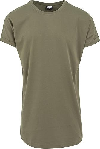 T-Shirt Long Manches Retroussées Homme T-Shirt Manches Courtes