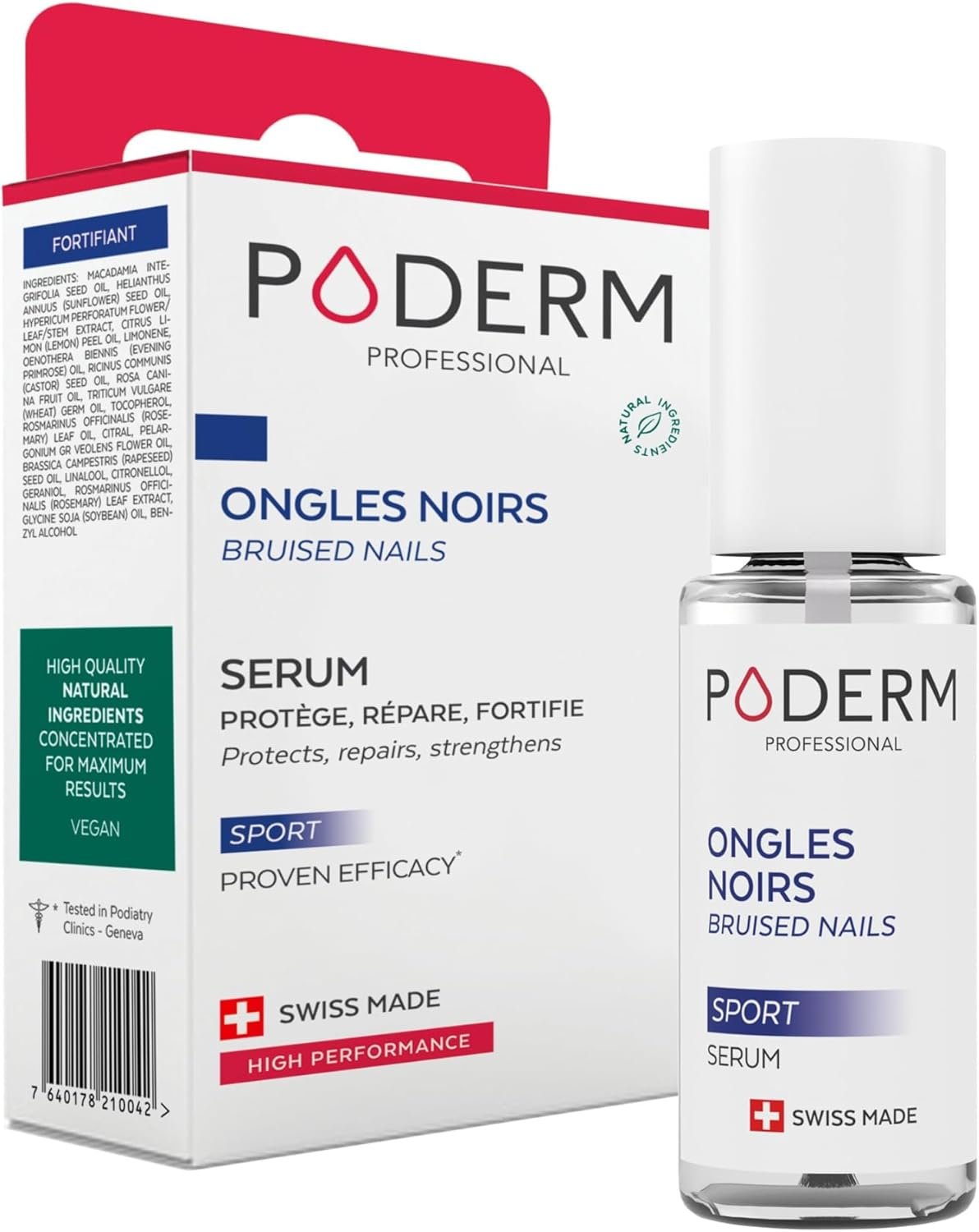 ONGLES NOIRS ET TRAUMATISÉS | Traitement aux plantes anti-hématomes, antifongiques, antibactériennes et réparatrices | Soin professionnel pied/main | Facile & rapide | Fabriqué en Suisse