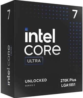 Processeur Intel® Core™ Ultra 7 270K Plus – 36 Mo de cache intelligent, fréquence jusqu’à 5,5 GHz, version Box