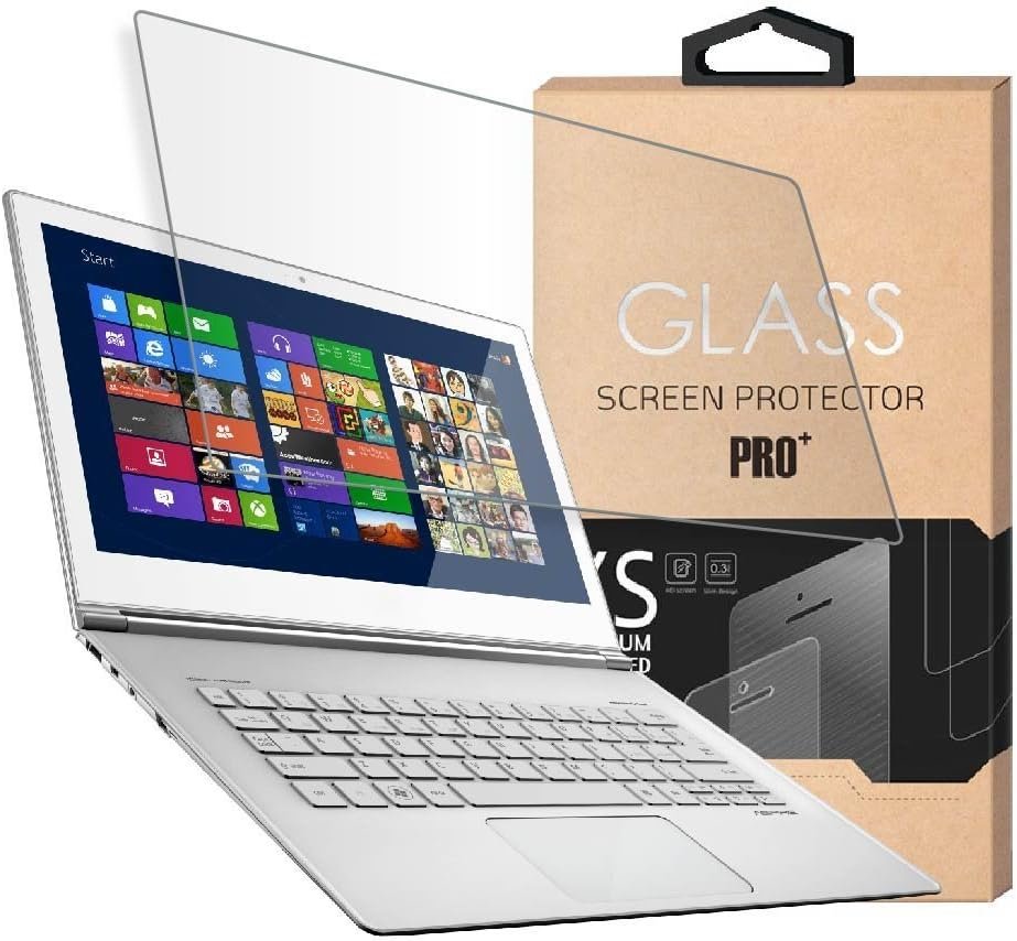 Protection d'écran en Verre trempé pour Ordinateur Portable DE 33,8 cm, 9H Dureté et Cristal Clair, Compatible avec n'importe Quel Écran Tactile 33,8 cm pour Ordinateur Portable