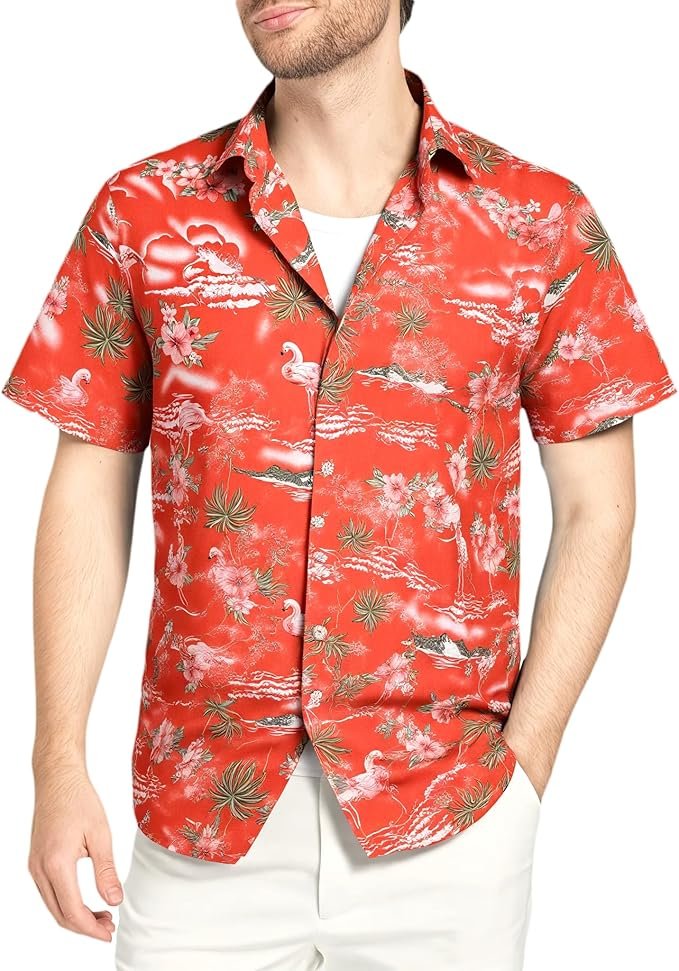 Chemise Leger à Bouton Bas Hommes