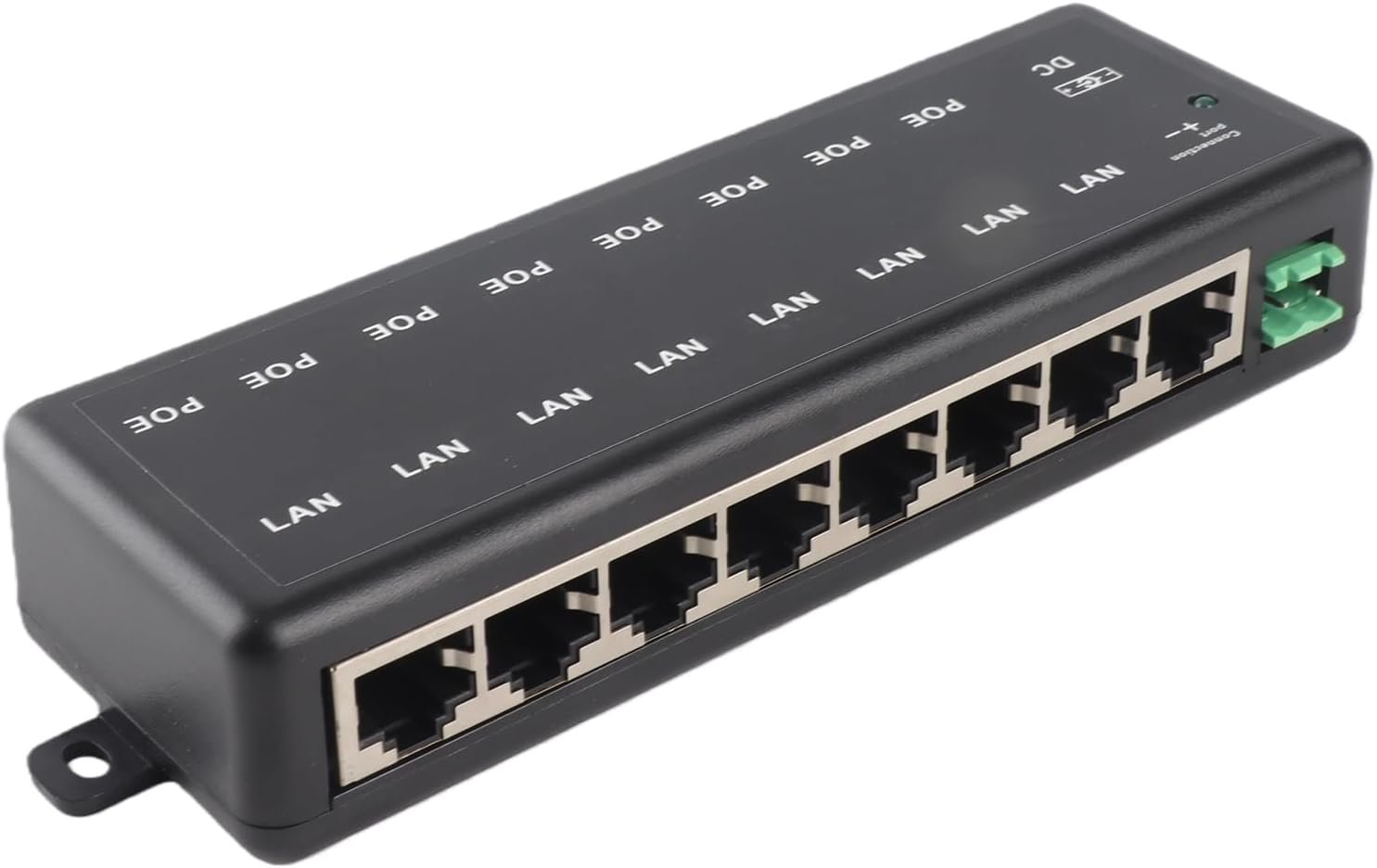 8 Ports POE Adaptateur, Injecteur POE DC12V-48V Passive POE Adaptateur POE Power Over Ethernet POE Module d'alimentation Injector pour IEEE802.3af / pour Alimentation POE Standard