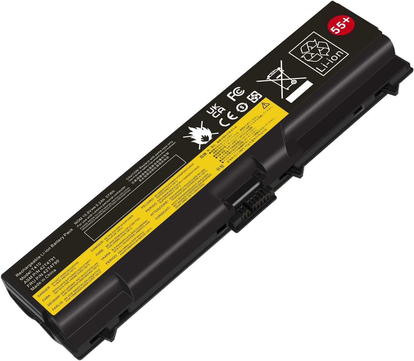 Batterie Compatible avec IBM Thinkpad E40 E50 E420 E425 E520 E525 T410 T410i T420 T510 T510i(5200mAh 11.1V)