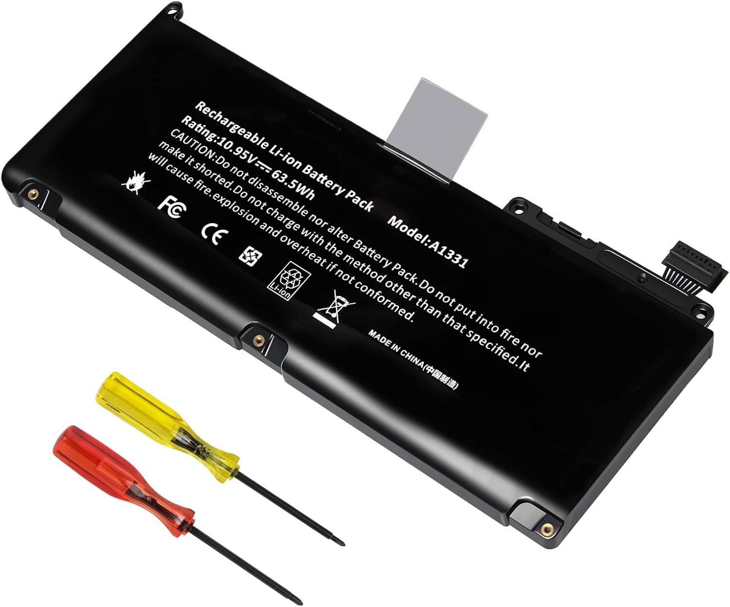 Batterie d'ordinateur Portable Compatible avec Apple MacBook 13 "A1331 A1342 (Fin 2009 mi-2010) MC516 * / A MC207 * / A Series 661-5391 020-6580-A 020-6582-A 020-6809-A 020-6810-A