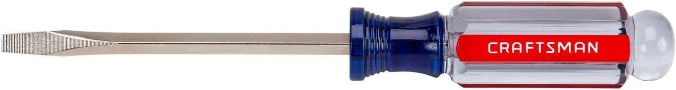 CRAFTSMAN Screwdriver, Slotted, Acetate Handle, 3/16 IN X 4 IN (CMHT65021)