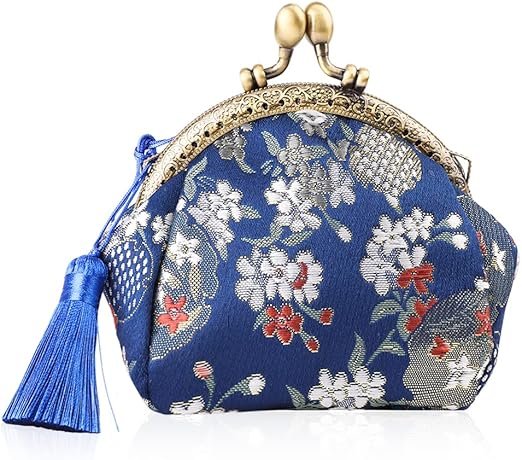 Porte Monnaie Coin Purse Vintage Portefeuille Pochette Femme Pouch Bourse Sac Fille Fermoir Kiss Lock Change Purse