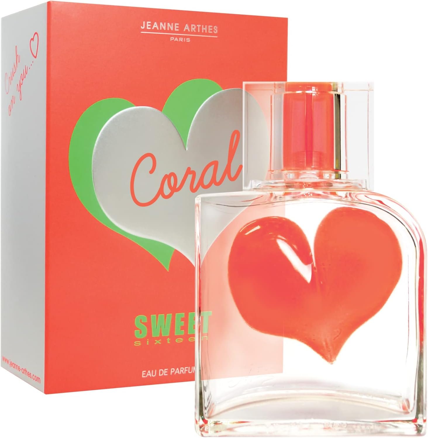 Parfum Femme Sweet Sixteen Coral - Eau de parfum - Flacon Vaporisateur 100 ml - Fabriqué en France à Grasse