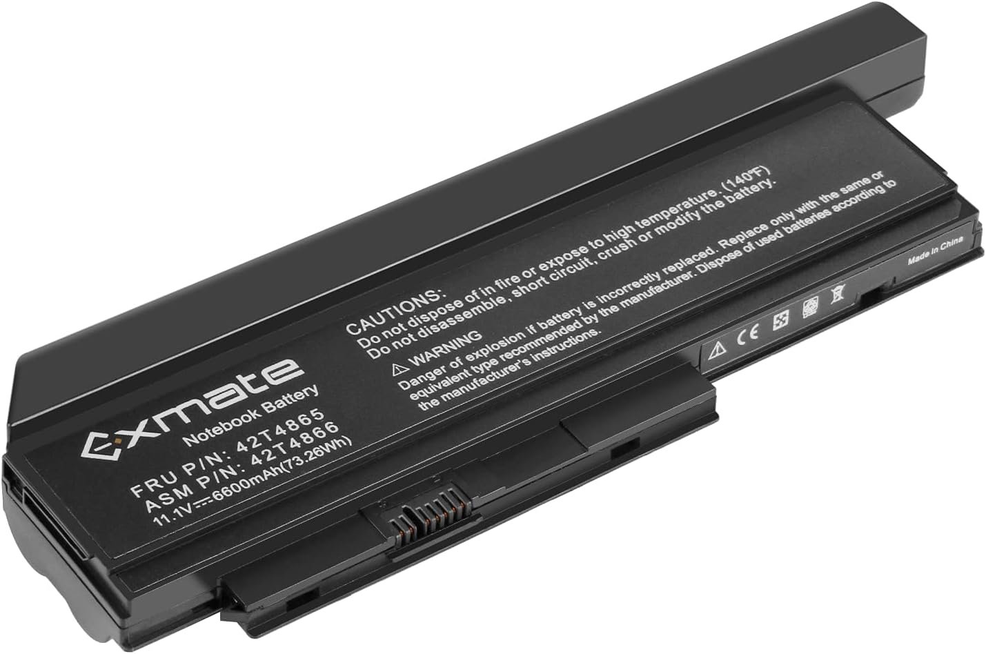 Batterie 42T4865 42T4866 11,1 V 6600 mAh 9 cellules pour Lenovo ThinkPad X220, X220i et X220s