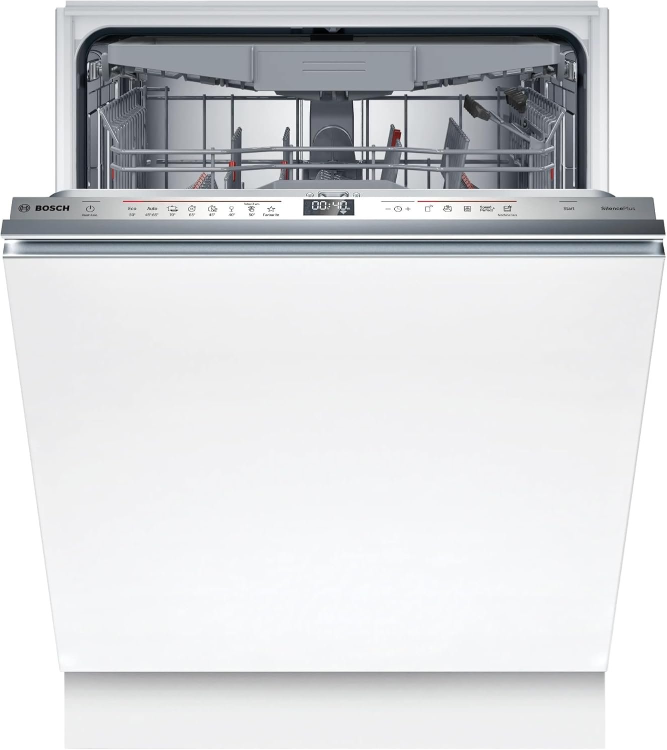 Bosch SMV6ECX93E, Série 6, Lave-vaisselle tout encastrable, Home Connect, 13 couverts, Silence Plus 40 dB [Classe énergétique D]