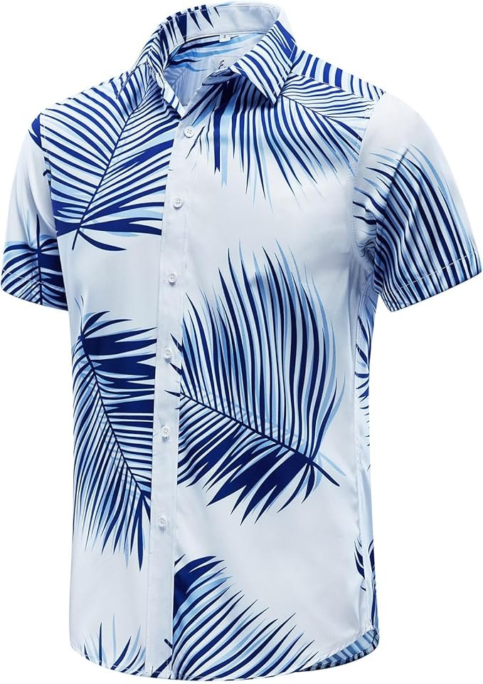 Chemise Hawaïenne à Manches Courtes pour Homme - Imprimé boutonné
