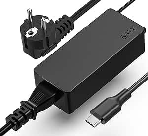 Chargeur USB C 65W pour Lenovo ThinkPad Type C Portable Adaptateur pour Lenovo ThinkPad T14 T480 T480s T490 T490s T580 T580s T14S T15 L13 L14 L15 E15 E14 E480 E490 E495 E580 E590 X13 X280 X380