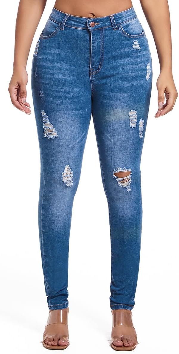 Bleu clair déchiré