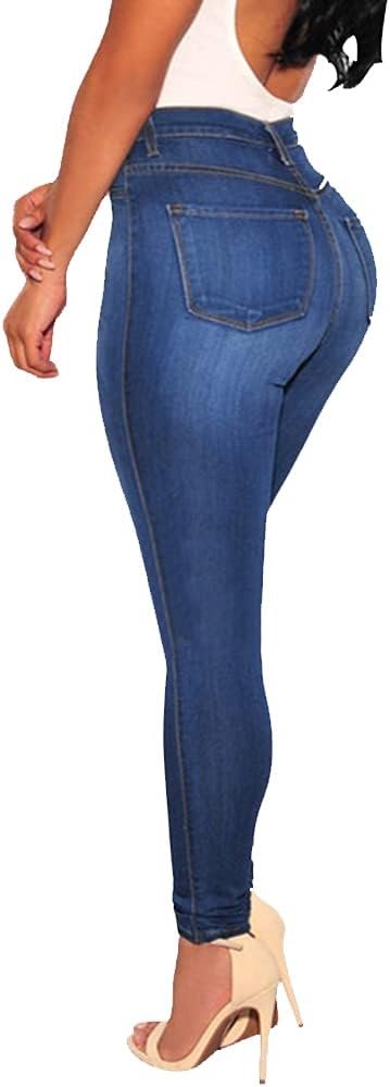 Femmes Colombien Taille Haute Fesse Lift Skinny Stretch Jeans | Denim Tendu Souple, Courbe Améliorant L'ajustement, Confortable Toute La Journée, Style Décontracté