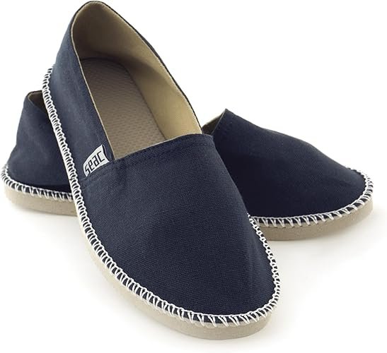 Espadrilles décontractées pour Femmes et Hommes en Toile et Coutures Apparentes Classiques, Semelle antidérapante