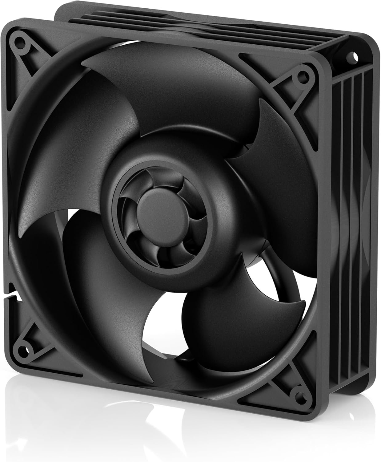 S12038-8K - Ventilateur de Serveur 120x120x38 mm, 800-8000 RPM, PWM régulé, connecteur 4 Broches, 12 V CC, particulièrement Efficace, Noir
