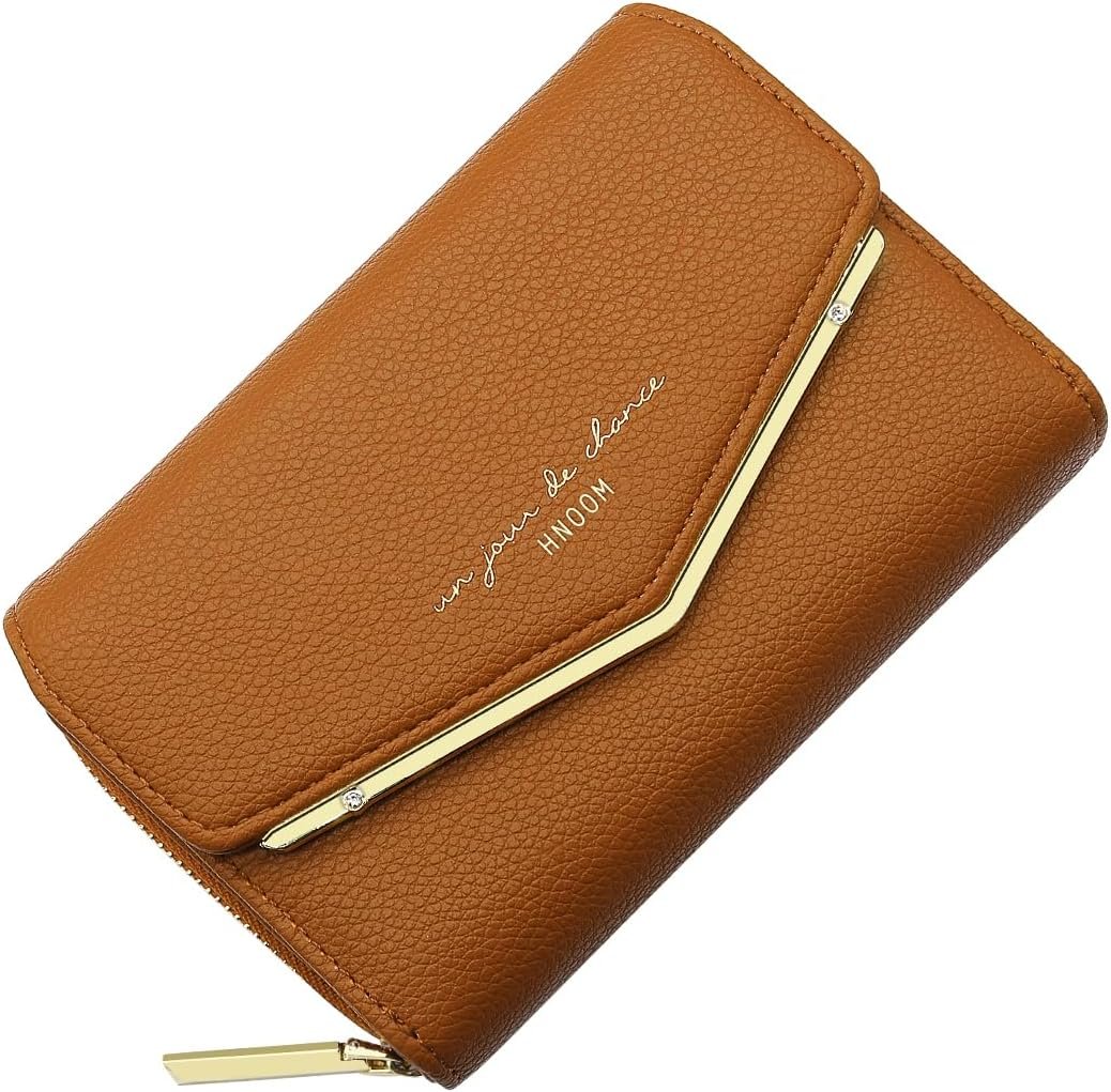 Porte Monnaie Femme Portefeuille Femme en Cuir PU Porte Carte Monnaie Portefeuilles pour Femmes Court Zippé Femmes avec 9 emplacements pour Cartes Petit Porte Feuille