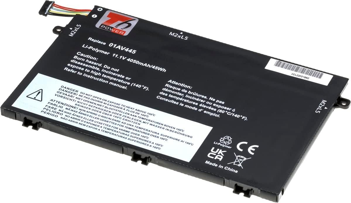 Batterie pour Lenovo ThinkPad E580, Li-Poly, 4050 mAh (45 Wh), 11,1 V