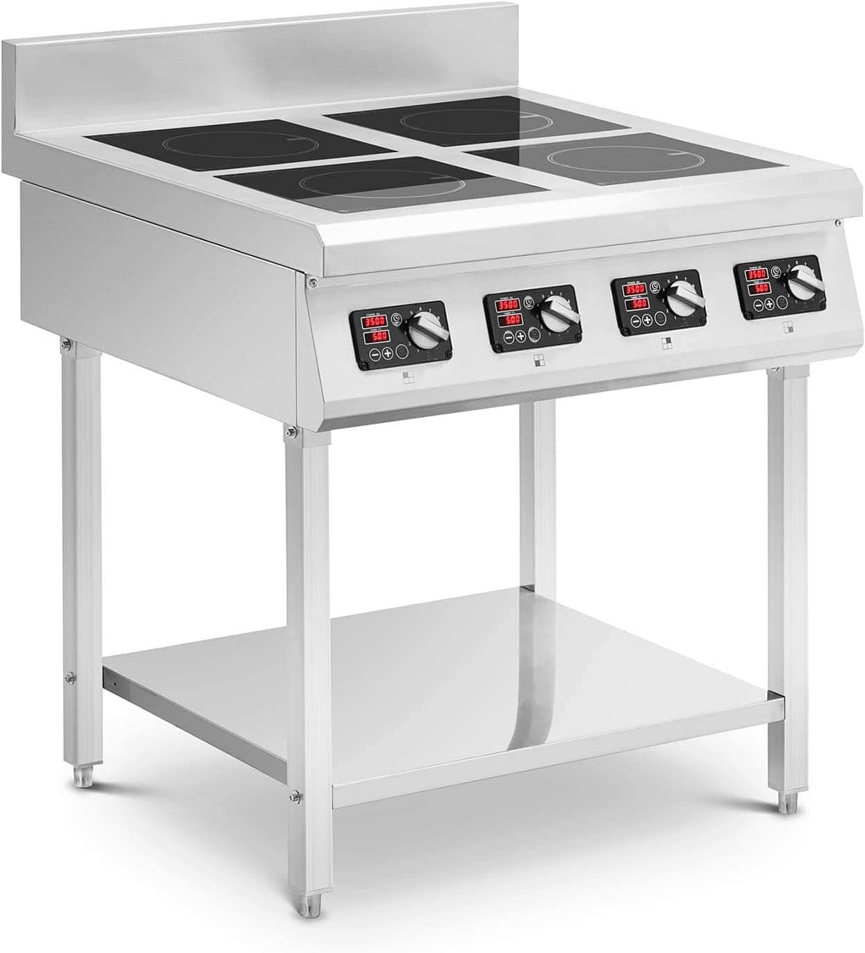 RCIK-3500IC4.4 Cuisinière à induction mit Unterbau 4 x 20 cm 10 Stufen Timer Cuisinière électrique induction Cuisinière électrique à induction
