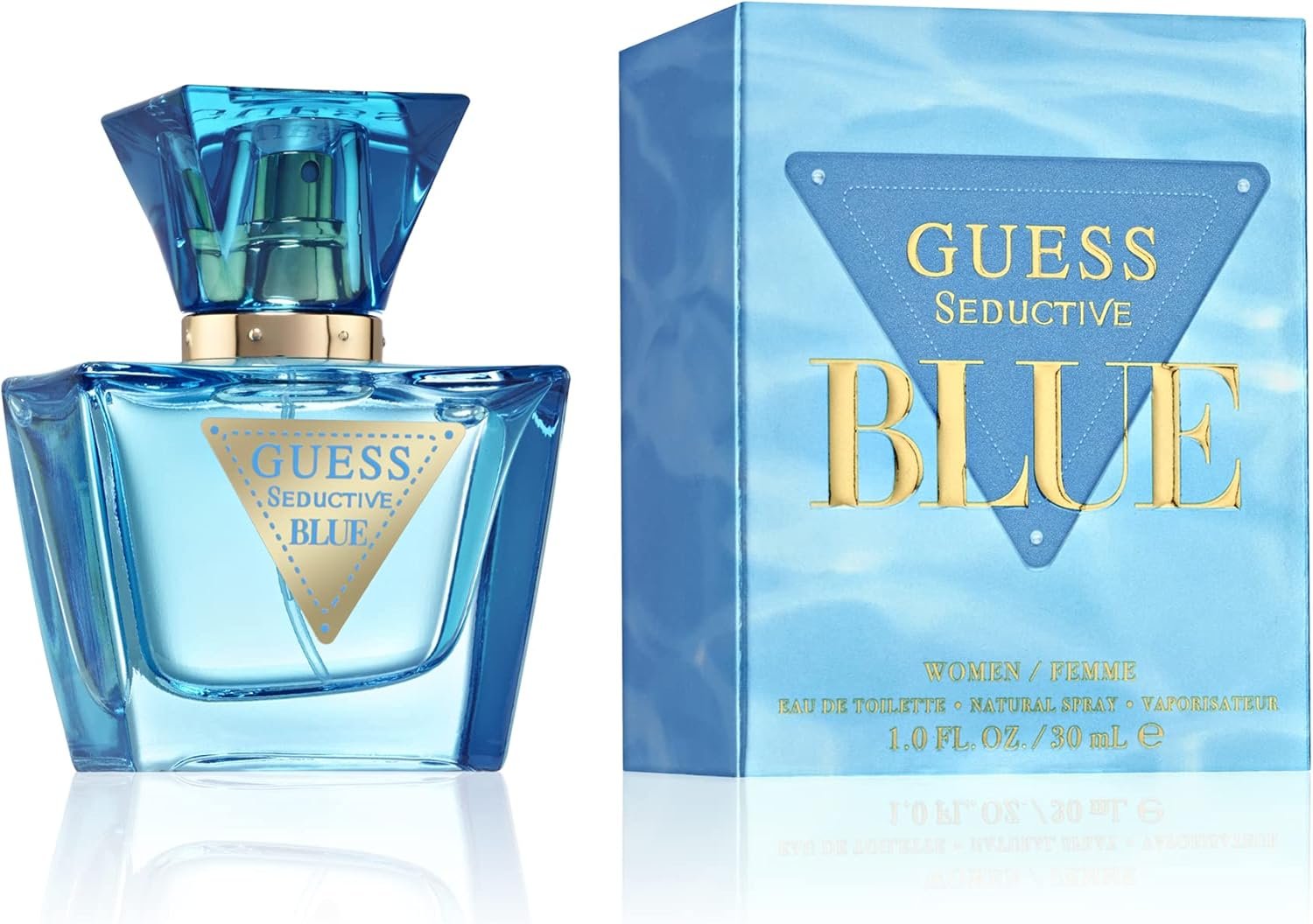 Seductive Blue, Eau de Toilette pour Femme, Parfum Floral et Fruitée, Senteur Fraîche et Addictive, Longue Durée, 30 ml
