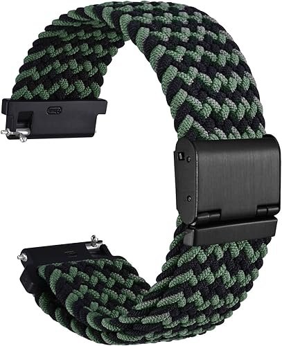 Tressé Bracelet Montre en Nylon pour Homme et Femme, Boucle Réglable, Dégagement Rapide, Sangles Sport Tissées, 18mm 19mm 20mm 21mm 22mm