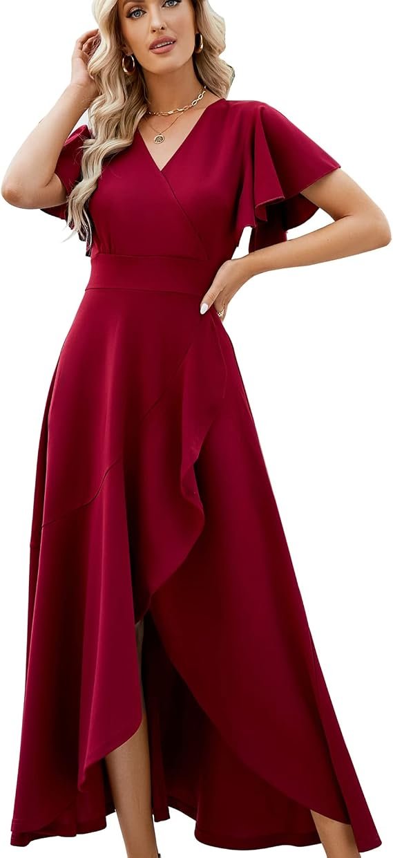 Robes formelles pour les femmes V Neck Gowns Soirée Fête Longue robe de cocktail